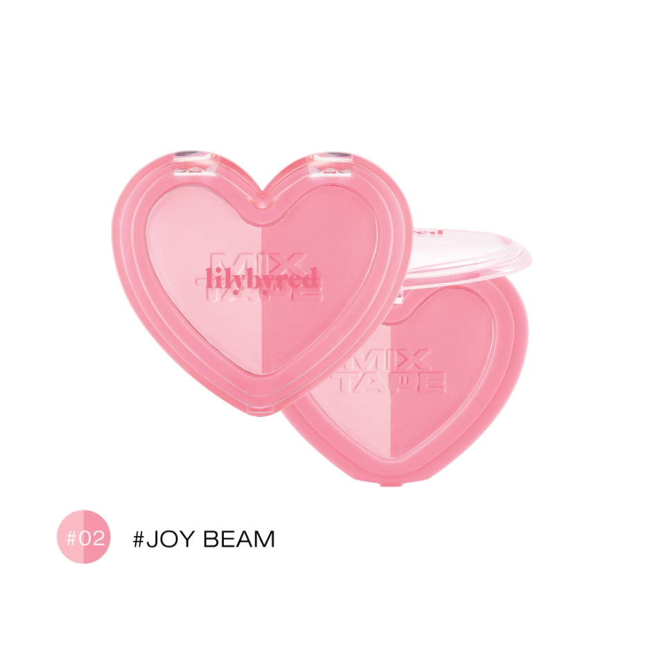 Phấn Má Lilybyred Luv Beam Cheek Duo Mix Tape #02 Joy Beam