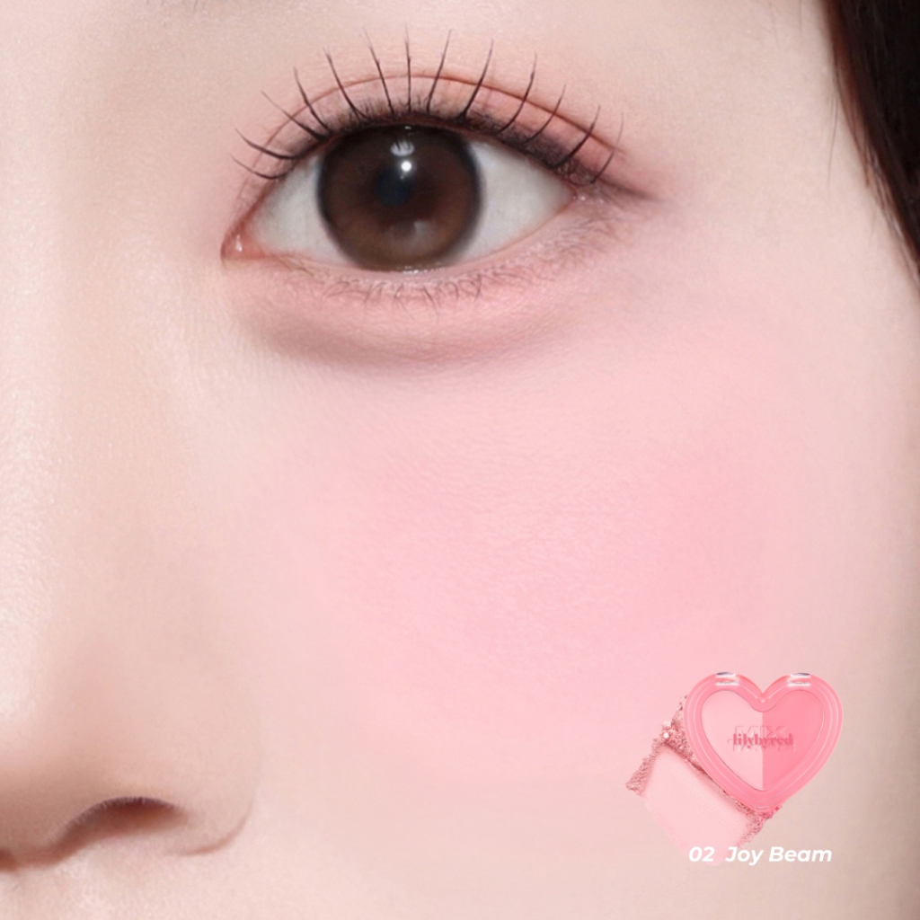 Phấn Má Lilybyred Luv Beam Cheek Duo Mix Tape #02 Joy Beam