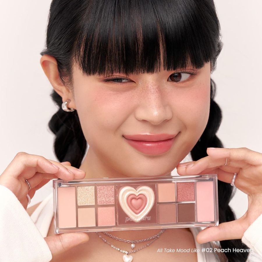 Phấn Mắt Peripera All Take Mood Like Palette 02 Peach Heaven