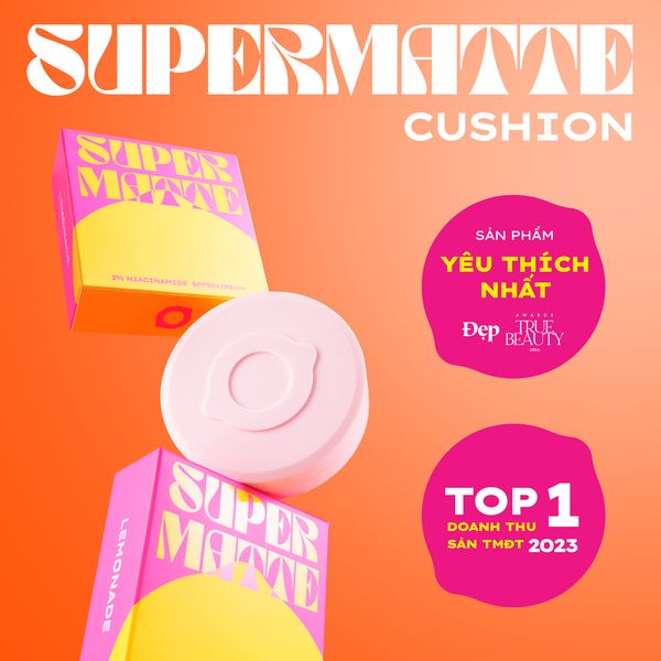 Phấn Nước Lemonade Supermatte Cushion Kiềm Dầu 15g - A00 Extra Light
