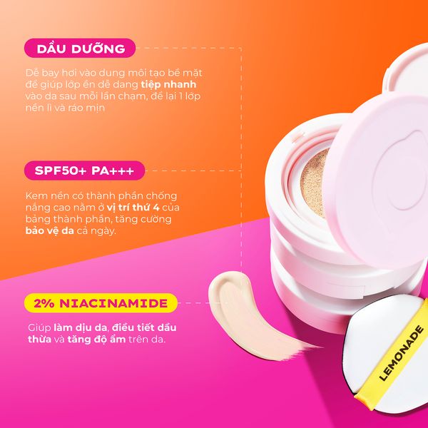 Phấn Nước Lemonade Supermatte Cushion Kiềm Dầu 15g - A00 Extra Light