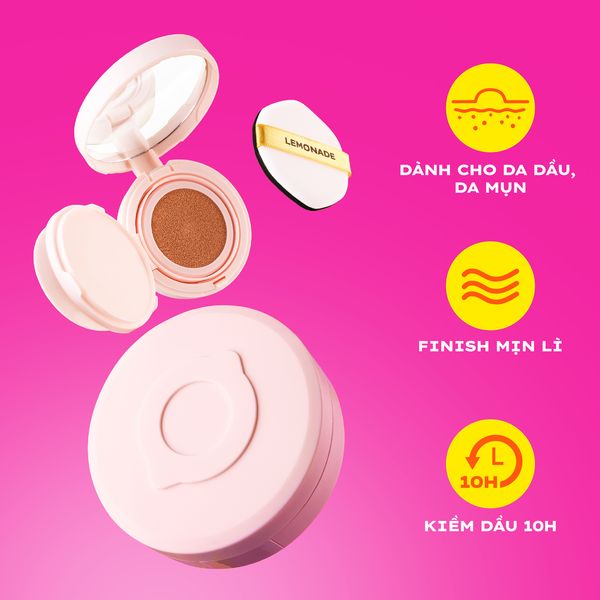 Phấn Nước Lemonade Supermatte Cushion Kiềm Dầu 15g - A00 Extra Light