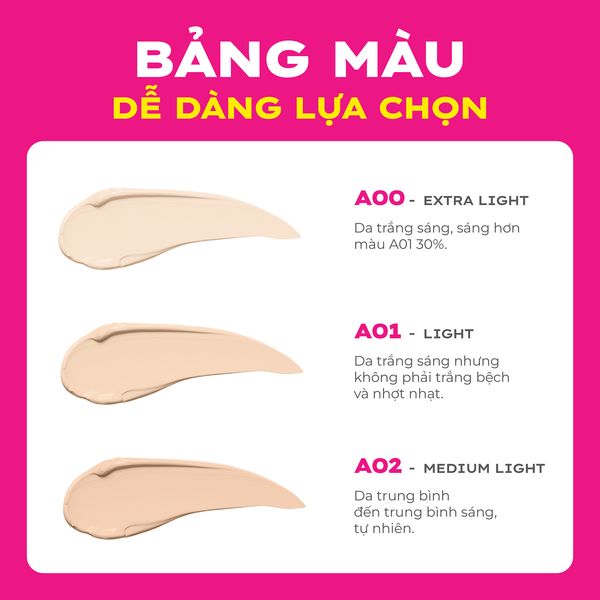 Phấn Nước Lemonade Supermatte Cushion Kiềm Dầu 15g - A00 Extra Light