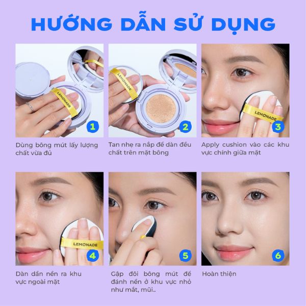 Phấn Nước Thuần Chay Kiềm Dầu Lemonade Supermatte No Makeup - A00 Extra Light