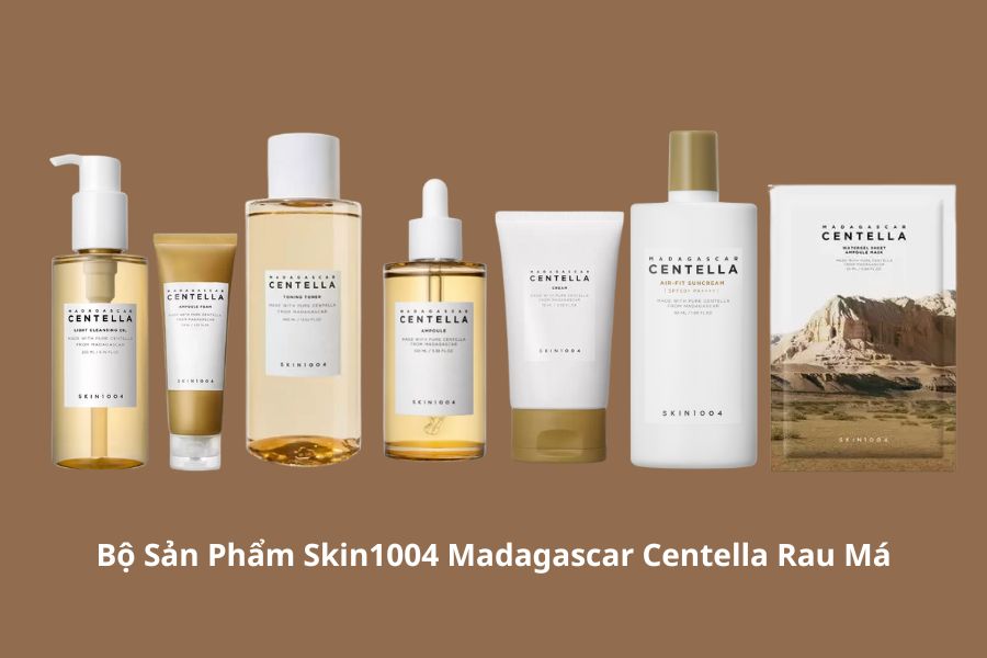 C&aacute;c sản phẩm ti&ecirc;u biểu trong&nbsp;Skin1004 Madagascar Centella Rau M&aacute;