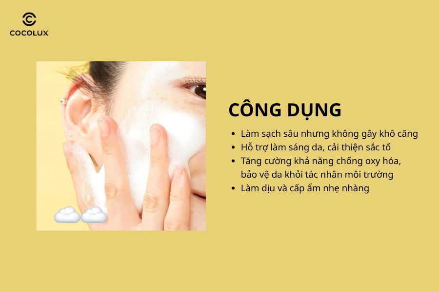 Công dụng của Sữa Rửa Mặt Goodal Green Tangerine Vita C Cleansing Foam 150ml