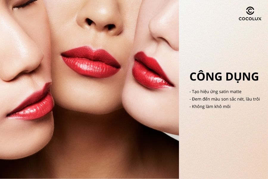 Công dụng của son Tom Fod Lip Color Satin Matte