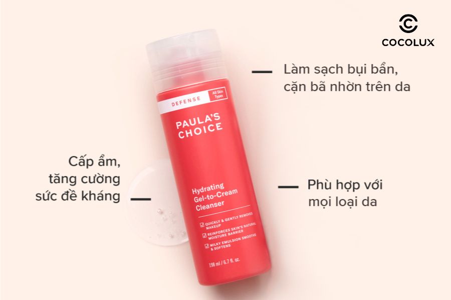 Ưu điểm v&agrave; nhược điểm của Gel Rửa Mặt Paula's Choice Hydrating Gel-To-Cream L&agrave;m Sạch V&agrave; Mềm Mịn Da 30ml