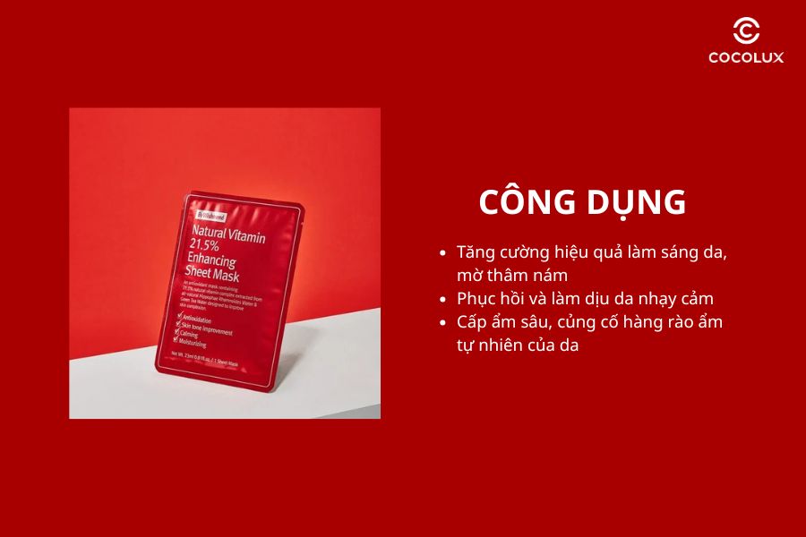 C&ocirc;ng dụng của&nbsp;Mặt Nạ By Wishtrend Vitamin 21.5% Enhancing L&agrave;m S&aacute;ng Da 23ml