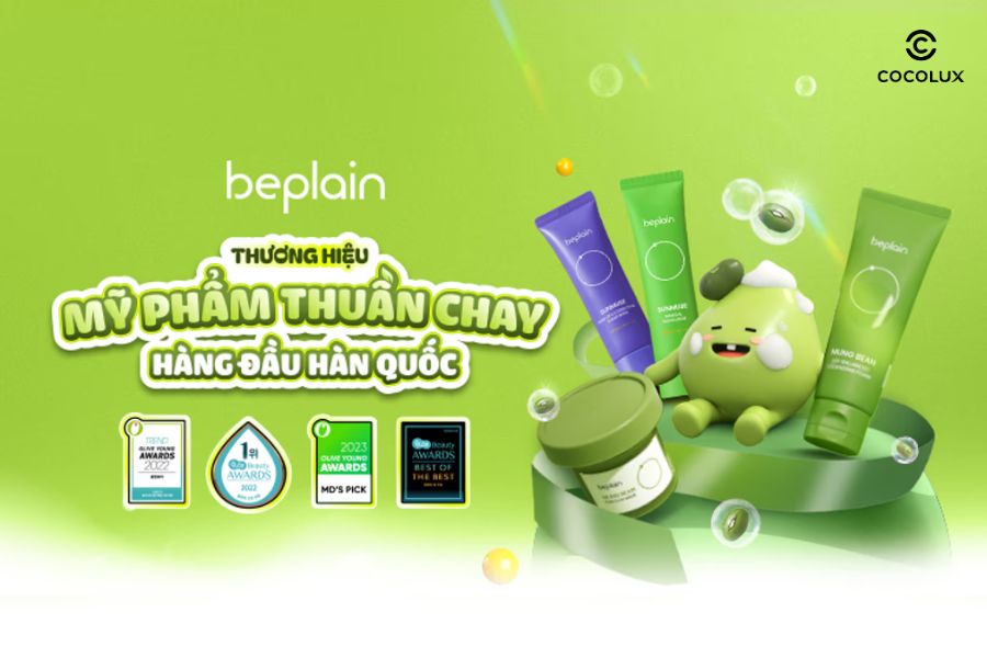 Beplain là thương hiệu mỹ phẩm thuần chay hàng đầu Hàn Quốc