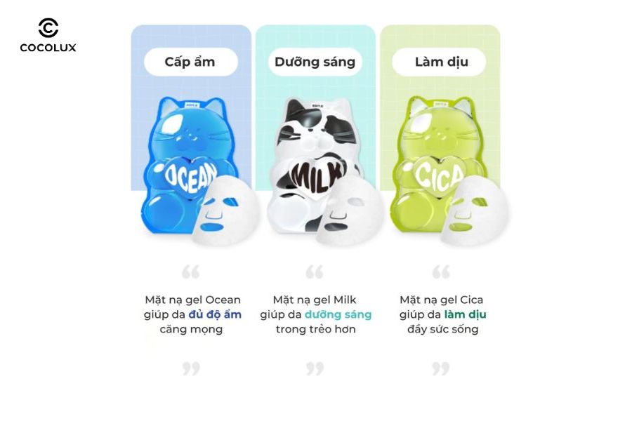 3 ph&acirc;n loại của&nbsp;Mặt Nạ EDIT.B Waterfull Gummy