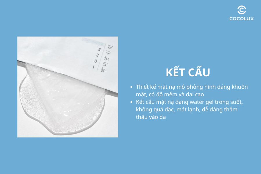 Kết cấu của Mặt Nạ Giấy Round Lab 1025 Dokdo Hydrating Water Gel Mask 30ml