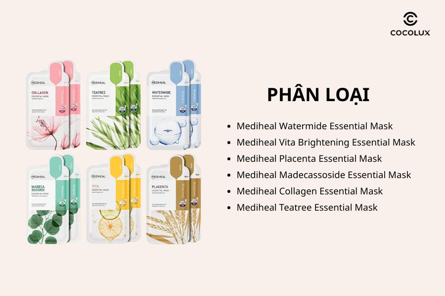 Ph&acirc;n loại của mặt nạ&nbsp;Mediheal Essential Mask