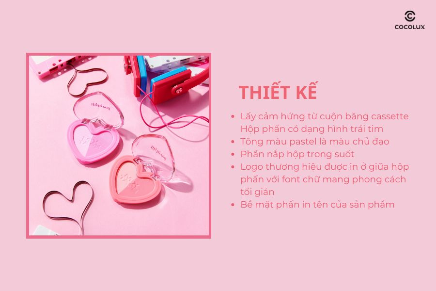 Thiết kế của phấn má Lilybyred Luv Beam Cheek Duo Mix Tape