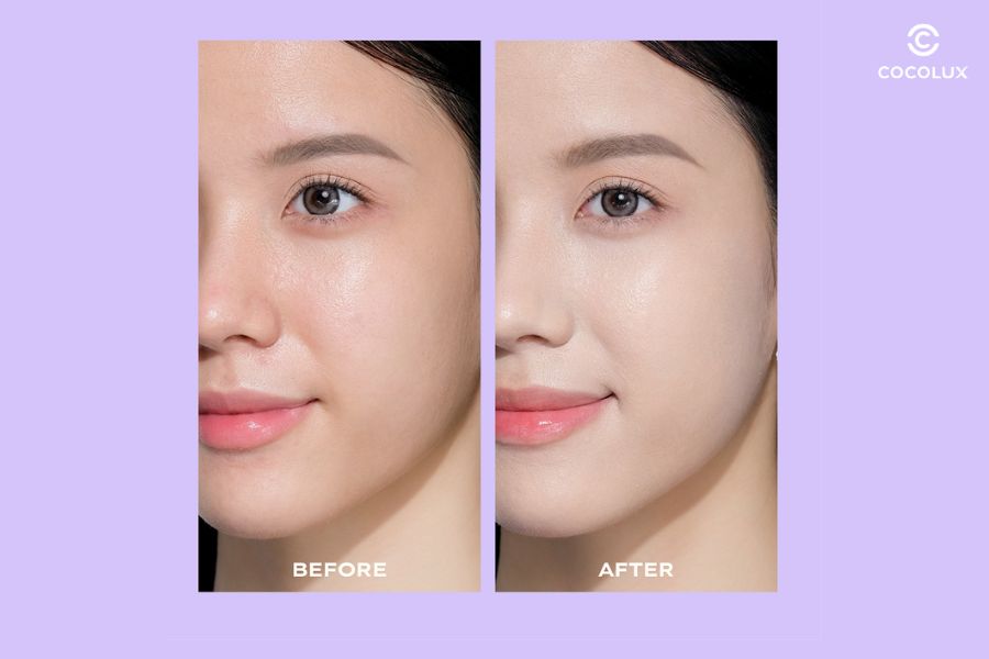 Phấn nước thuần chay kiềm dầu Lemonade Supermatte No Makeup đem đến lớp nền mỏng nhẹ, tự nhiên như da thật