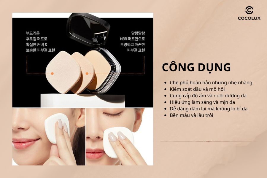 Công dụng của phấn phủ Missha Signature Dramatic Two Way Pact