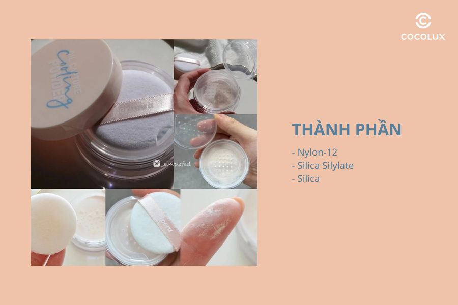 Thành phần phấn phủ Peripera Dạng Bột Oil Capture Cooling Powder