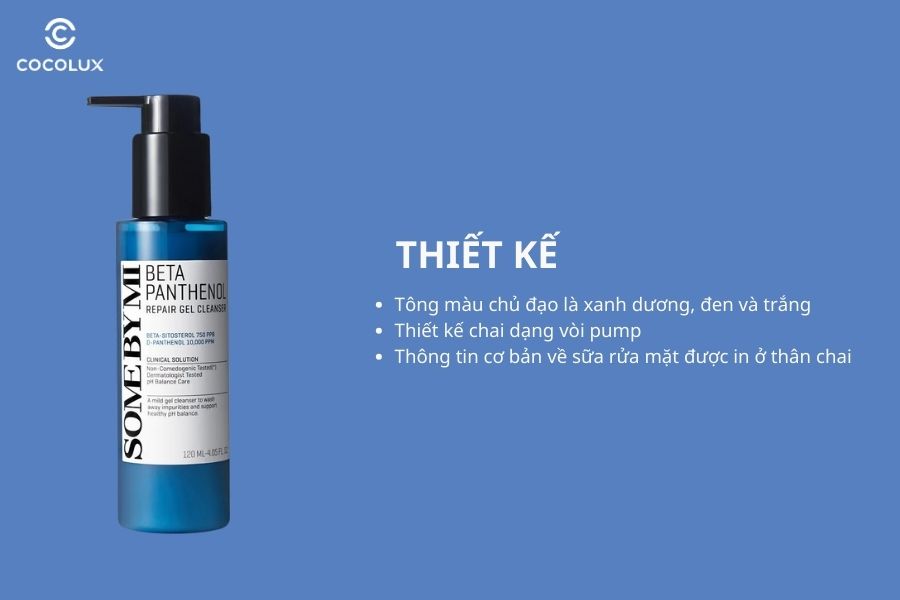 Thiết kế của sữa rửa mặt Some By Mi B5 Panthenol Repair Gel Cleanser