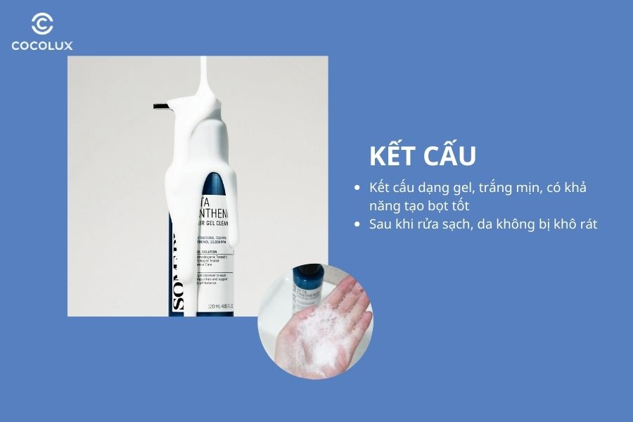 Kết cấu của sữa rửa mặt Some By Mi B5 Panthenol Repair Gel Cleanser