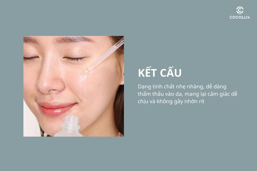 Kết cấu của tinh chất dưỡng da 9wishes Hydra Ampule II 30ml