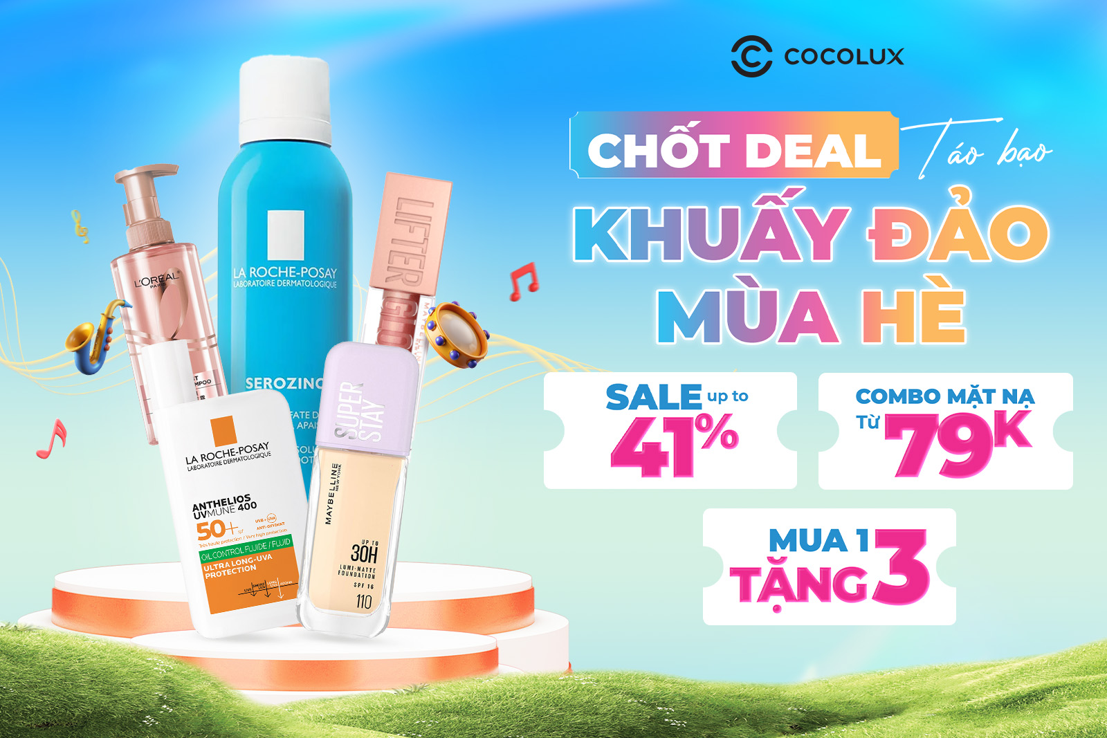 [SALE LỚN THÁNG 5] CHỐT DEAL TÁO BẠO - KHUẤY ĐẢO MÙA HÈ CÙNG COCOLUX