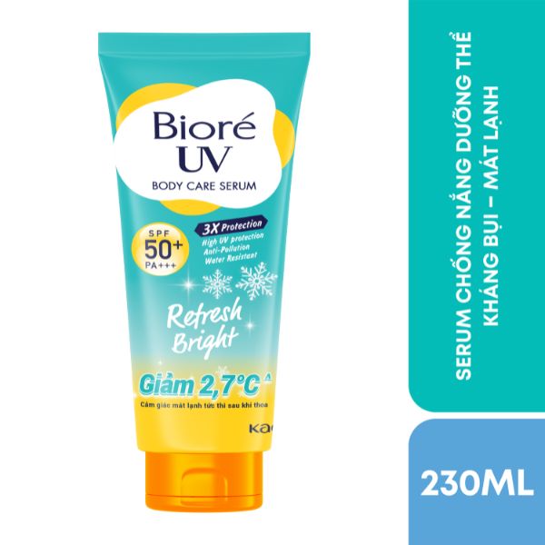 Serum Chống Nắng Bioré Refresh Bright Dưỡng Thể Sáng Mịn Mát Lạnh 230ml