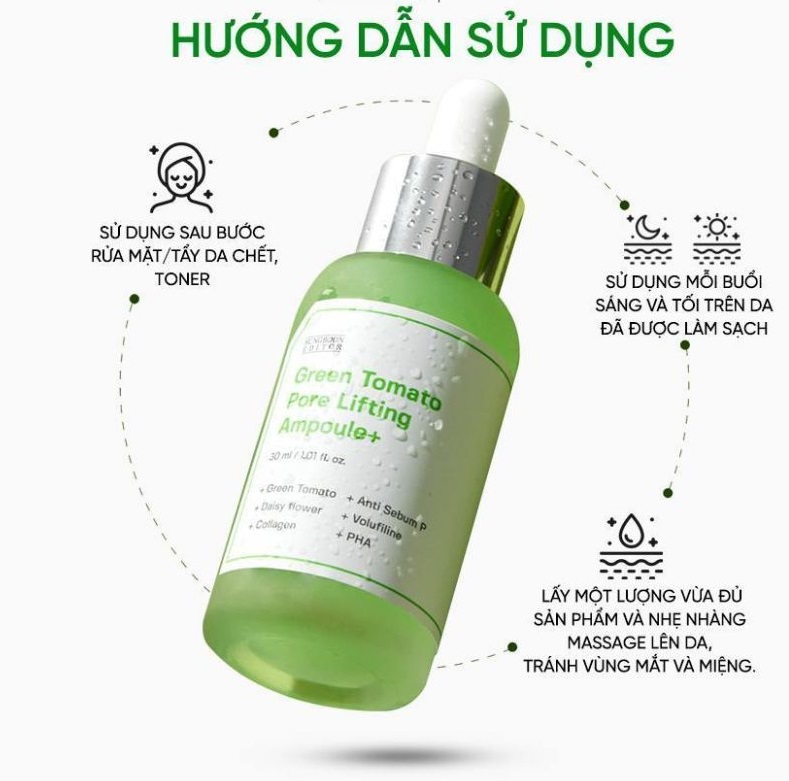 Serum Sungboon Green Tomato Pore Lifting Ampoule+ 40ml