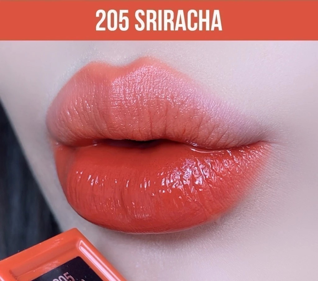 Son Bóng Maybelline New York Superstay Vinyl Ink -  205 Sriracha