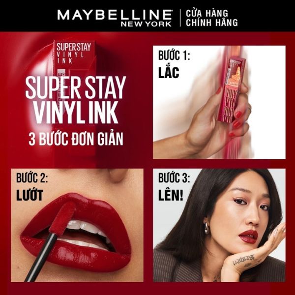 Son Bóng Maybelline New York Superstay Vinyl Ink - 190 Sweet N' Sour