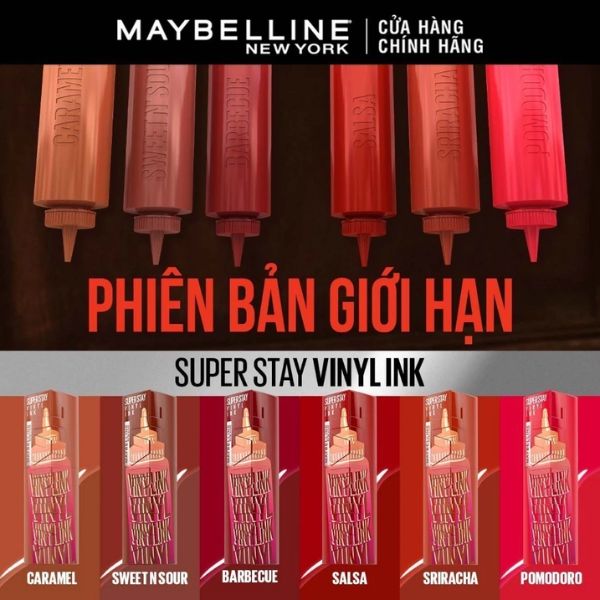 Son Bóng Maybelline New York Superstay Vinyl Ink - 190 Sweet N' Sour