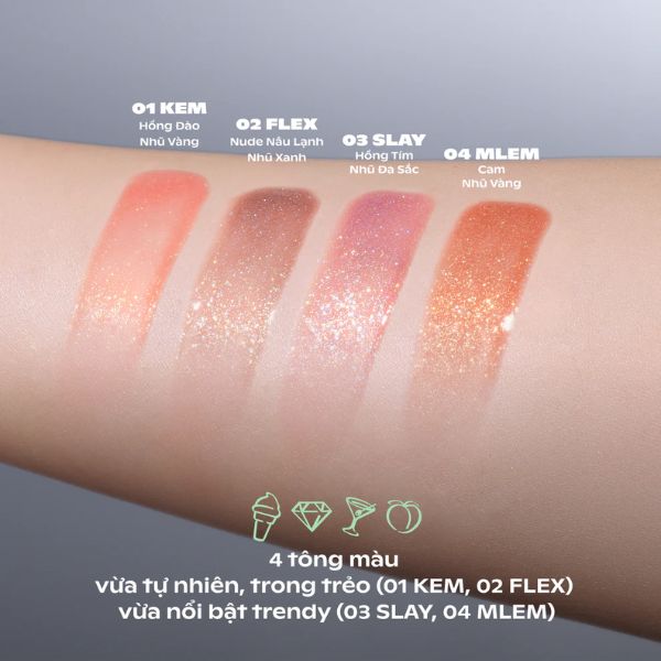Son Bóng Sugarplum MintyIce Sparking Gloss 3.7g Màu 01