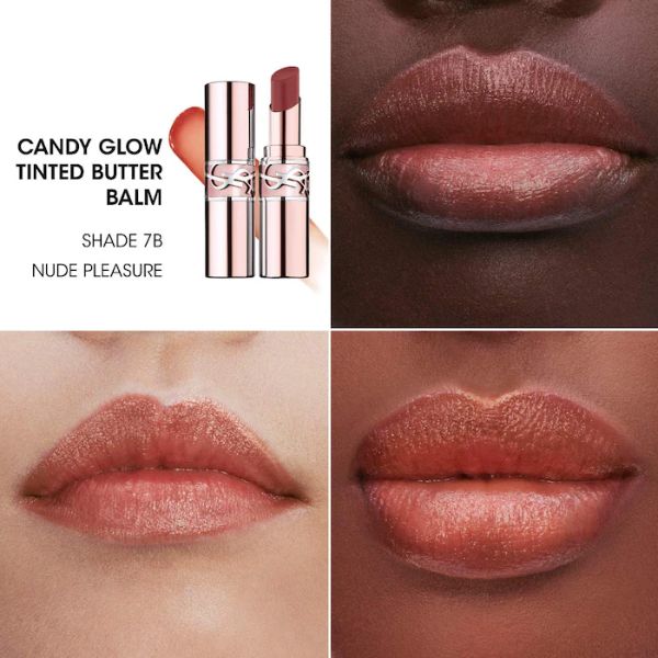 Son Dưỡng YSL Loveshine Candy Glow 7B Nude Pleasure Dạng Thỏi