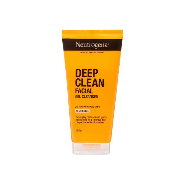 Sữa Rửa Mặt Neutrogena Deep Clean Facial Gel Làm Sạch Sâu 150ml (Mã Mới)