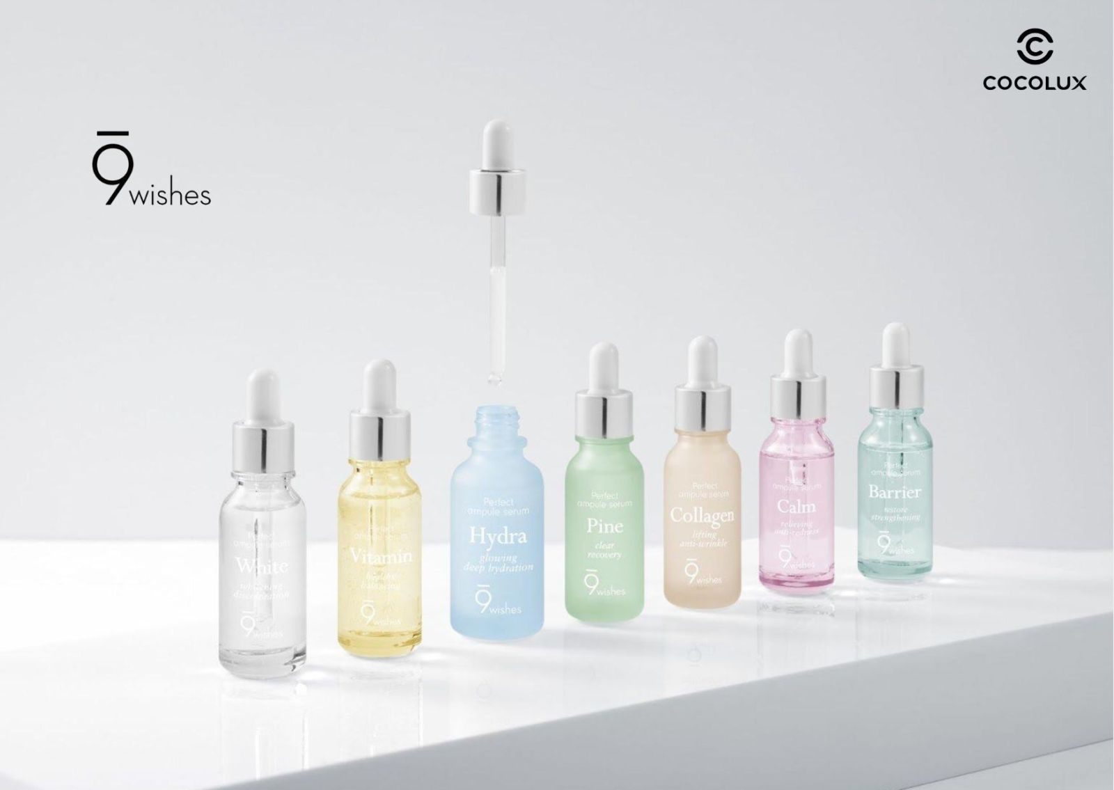 9wishes nổi tiếng với các dòng serum giúp giải quyết nhiều vấn đề về da