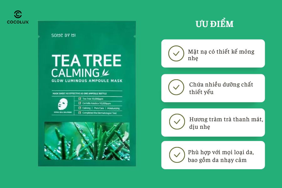 Ưu điểm của Mặt Nạ Some By Mi - Tea Tree 