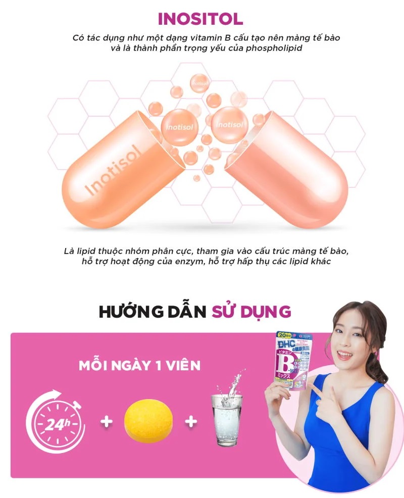 Viên Uống DHC Vitamin B Tổng Hợp 90 Ngày