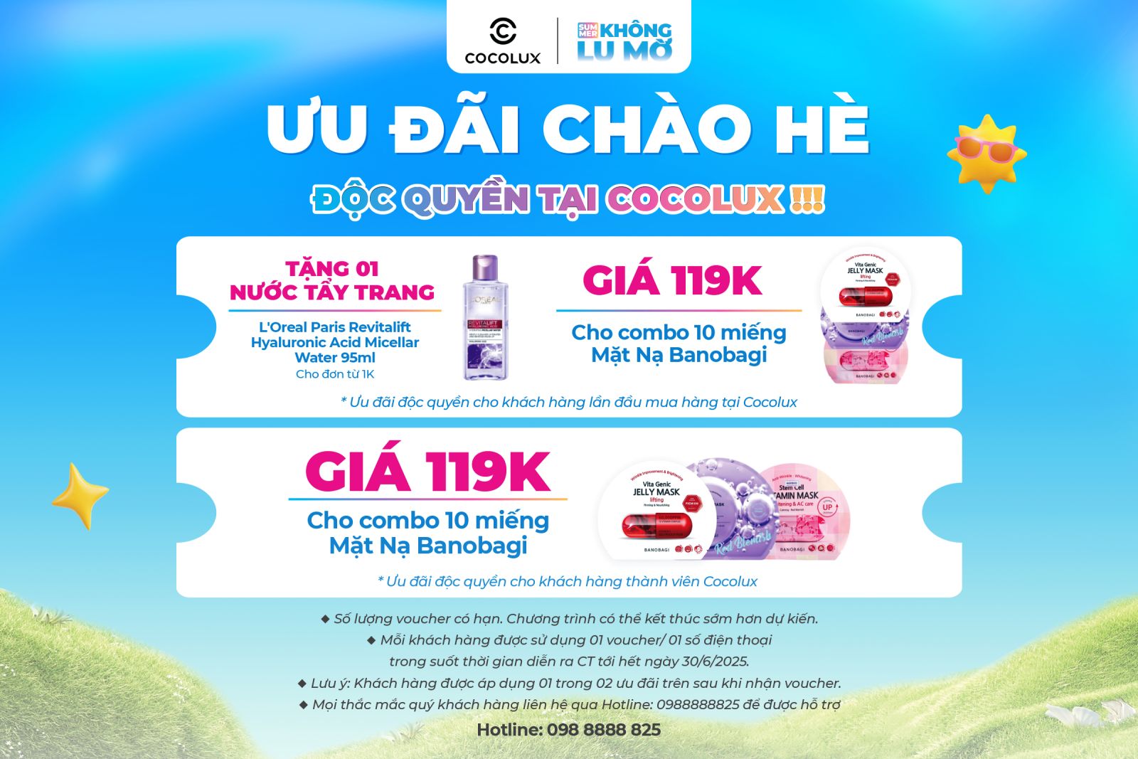 ƯU ĐÃI CHÀO HÈ ĐỘC QUYỀN TẠI COCOLUX
