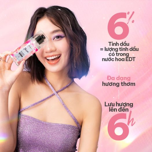 Xịt Thơm Toàn Thân Hương Nước Hoa Kiss My Body Perfume Mist 88ml - Desire