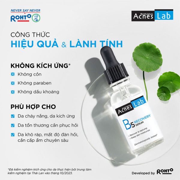 Serum Acnes B5 Recovery Serum Tăng Cường Dưỡng Ẩm, Làm Dịu Da 25ml