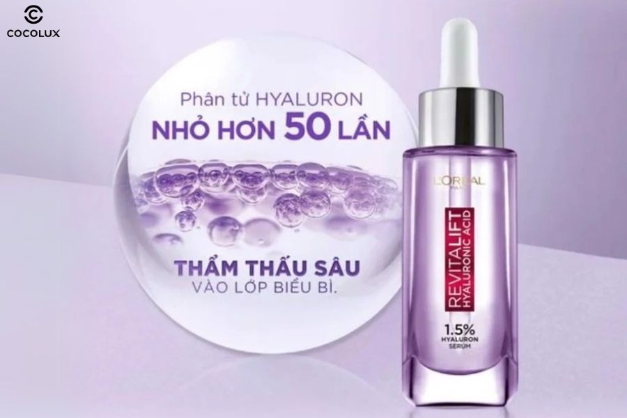 Serum dưỡng da L'Oreal Revitalift 1.5% Hyaluronic Acid cấp ẩm s&aacute;ng da
