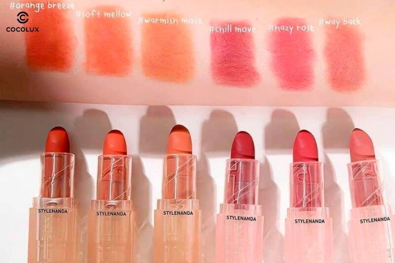 Son 3CE Vỏ Trong Soft Matte Lipstick Clear Layer Warm&Cold Edition