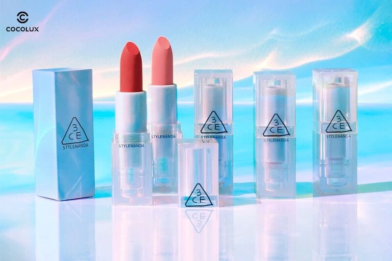 Bảng màu Son 3CE Vỏ Trong Soft Matte Lipstick Summer Radiance Collection