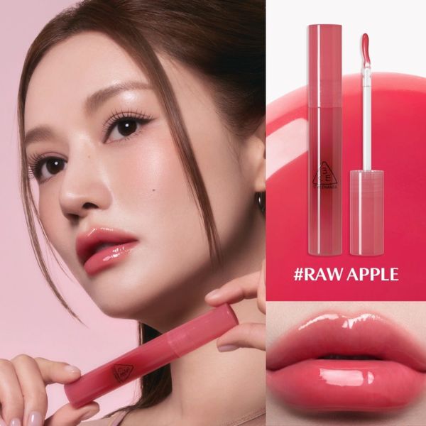 Son Bóng 3CE Drop Glow Gel - Raw Apple