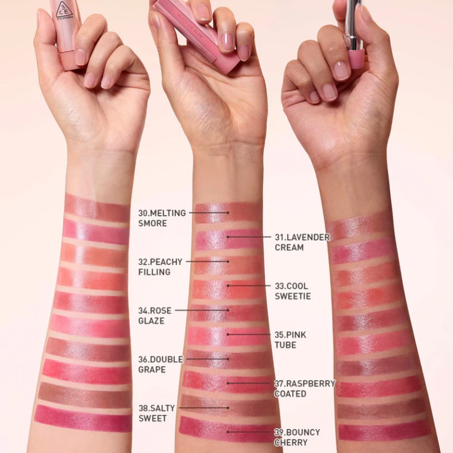 Son Dưỡng 3CE Glazy Lip Glow - 36 Double Grape