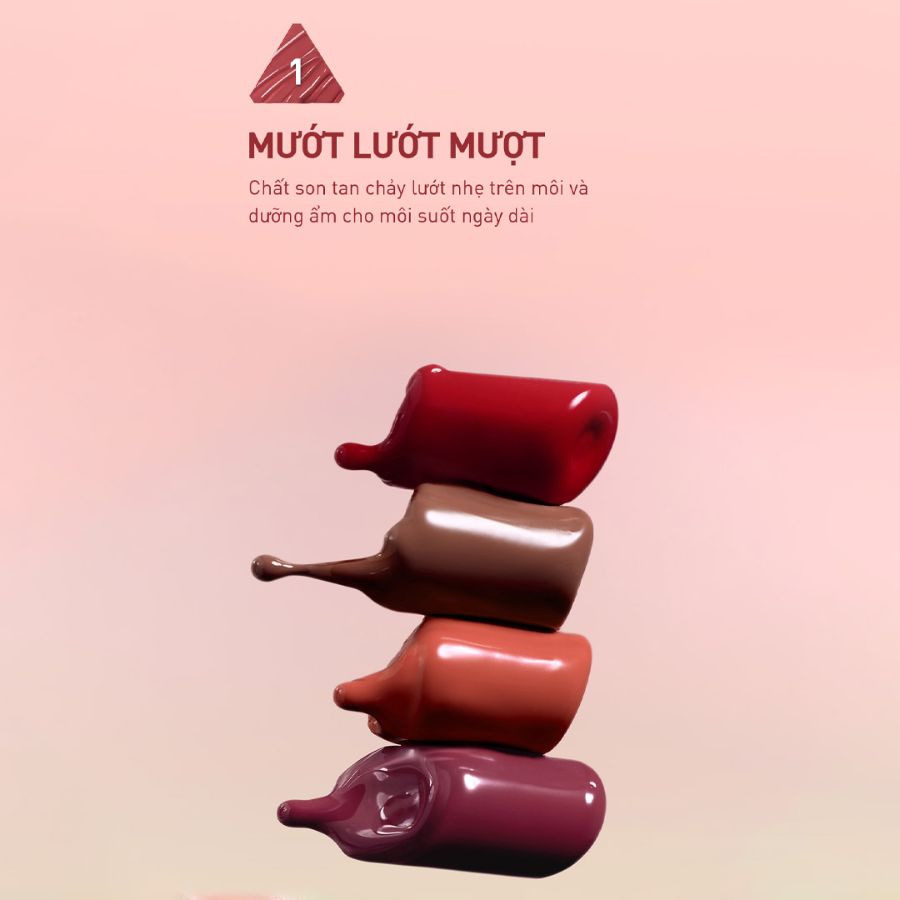 Son Dưỡng 3CE Glazy Lip Glow - 39 Bouncy Cherry
