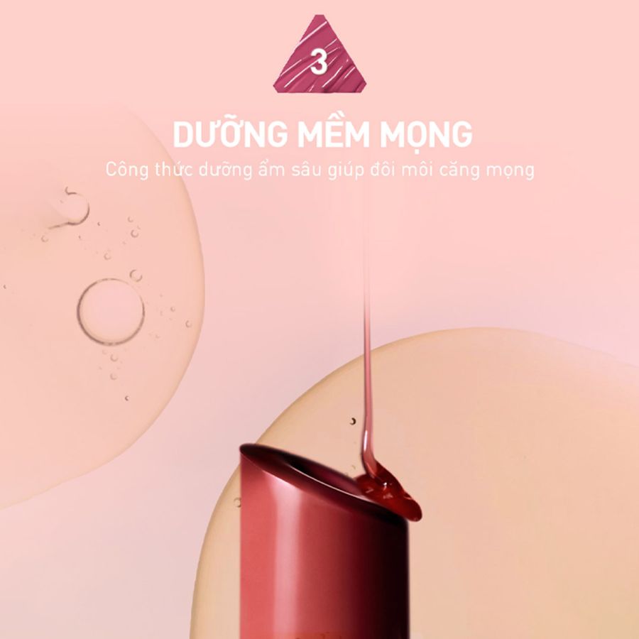 Son Dưỡng 3CE Glazy Lip Glow - 39 Bouncy Cherry