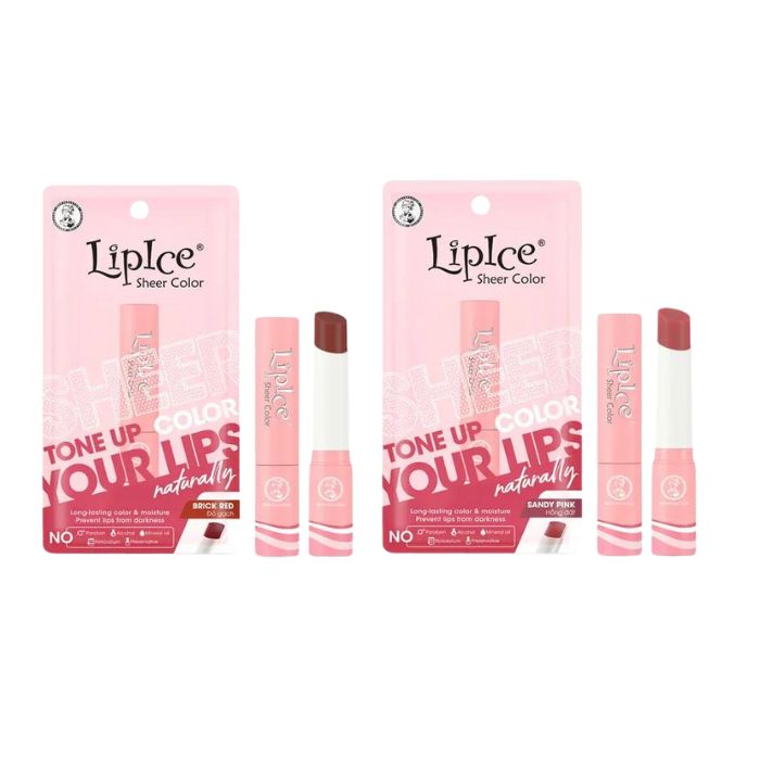 Son Dưỡng LipIce Sheer Color #Brick Red Đỏ Gạch 2.4g