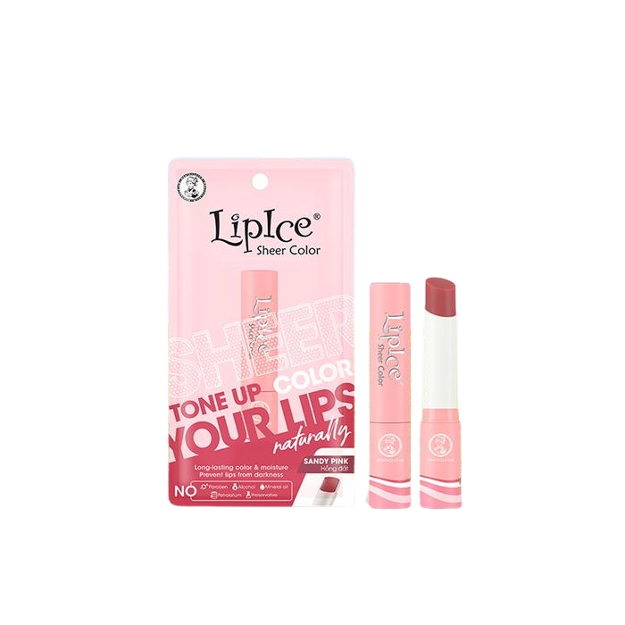 Son Dưỡng LipIce Sheer Color #Sandy Pink Hồng Đất 2.4g