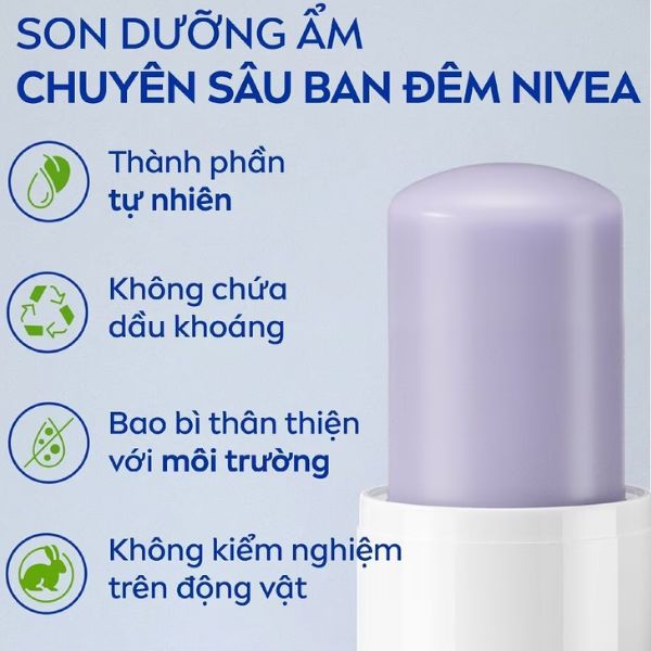 Son Dưỡng Nivea Dưỡng Ẩm Hương Lavender 4.8g