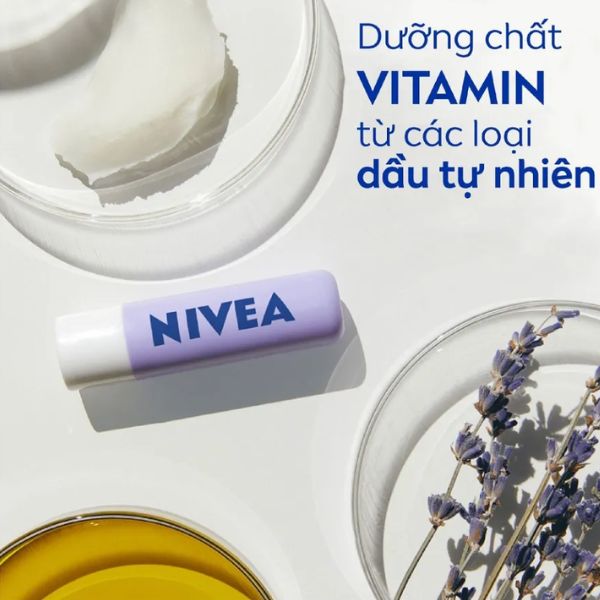 Son Dưỡng Nivea Dưỡng Ẩm Hương Lavender 4.8g